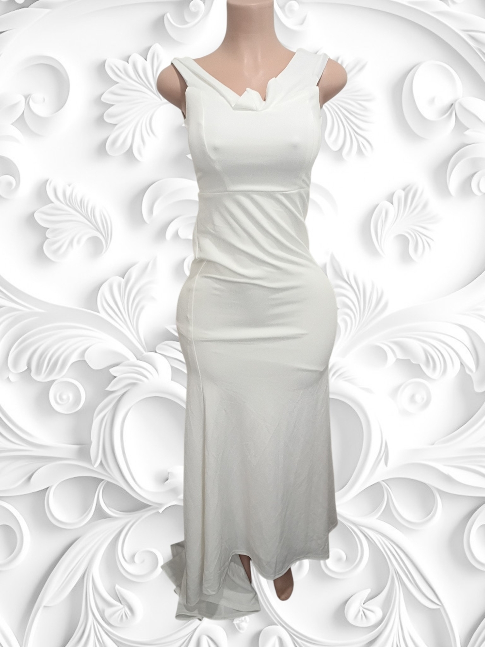 Lulus Elegant White Sleeveless Maxi Dress Size Small